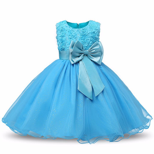 Vestido de Princesa Tutú Floral para Niña - Fiesta, Boda y Cumpleaños - Image 16