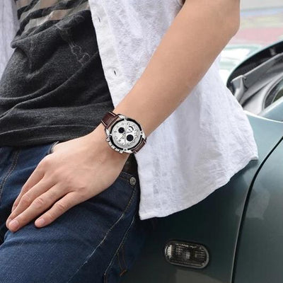 Reloj de Cuero Multifuncional para Hombre - Image 5
