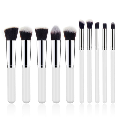 Set de 10 Brochas de Maquillaje con Mango de Madera - Image 12