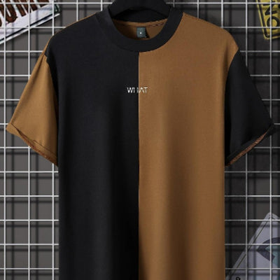 Camiseta Hombre Efecto 3D Cuello Redondo Manga Corta