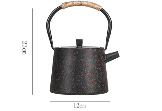 Tetera de Hierro Fundido Artesanal Vintage Chino - Image 7