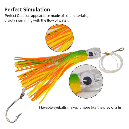 Pack de 6 Cebos de Pulpo Premium para Pesca - Image 6