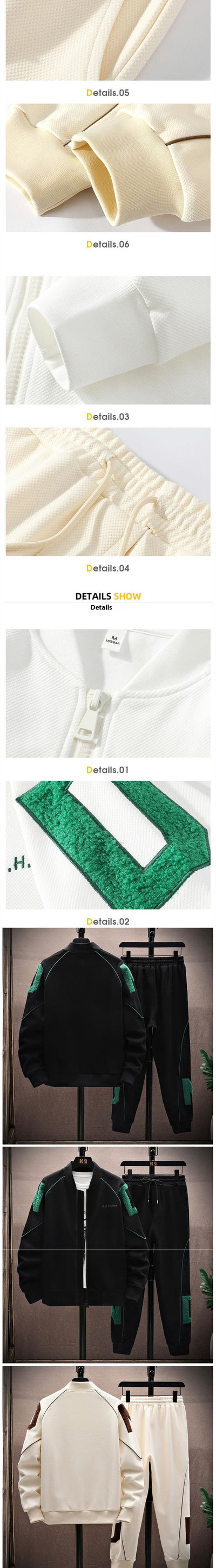 Conjunto Deportivo Universitario con Bordados - Pantalón y Uniforme de Primavera - Image 12
