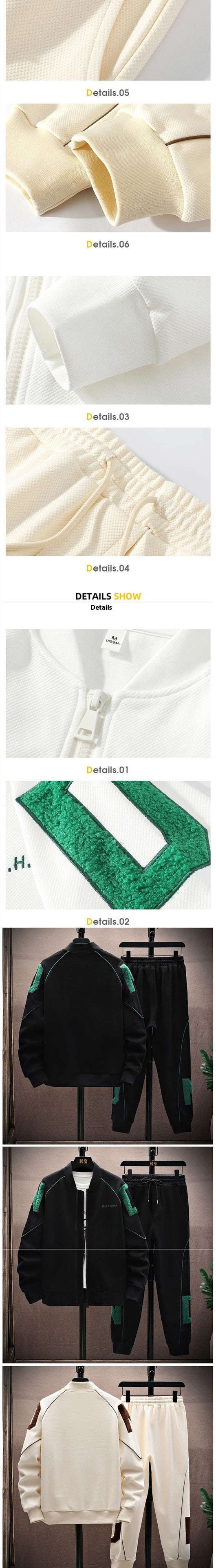 Conjunto Deportivo Universitario con Bordados - Pantalón y Uniforme de Primavera - Image 12