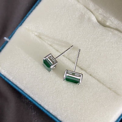 Aretes de Plata Esterlina 925 con Esmeralda - Diseño Elegante - Image 5