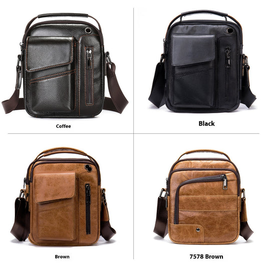 Bolso Crossbody de Cuero Minimalista para Hombre - Image 2