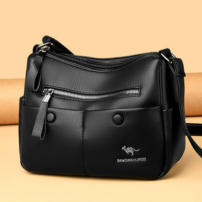 Bolso de Cuero Suave para Mamá - Diseño Minimalista y Versátil - Image 4