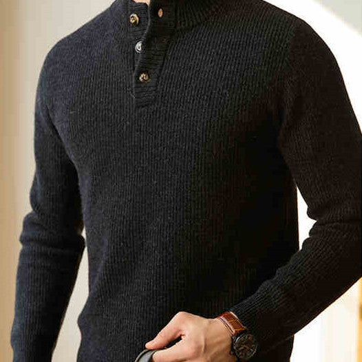 Suéter Cuello Alto Americano Tejido