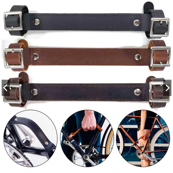 Correas de Manillar de Cuero Genuino para Bicicleta de Montaña