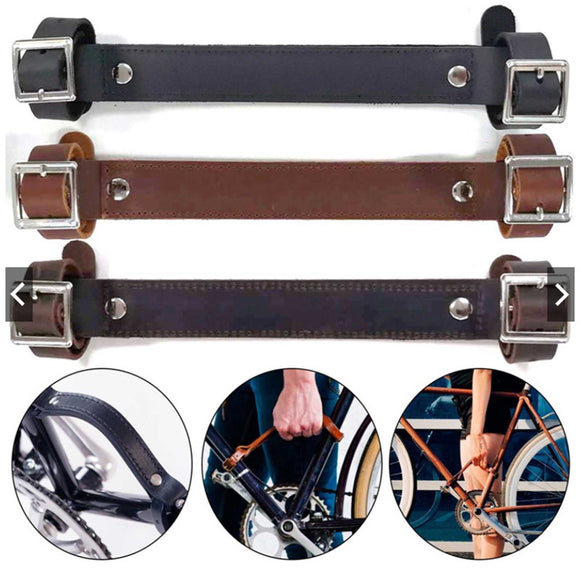 Correas de Manillar de Cuero Genuino para Bicicleta de Montaña