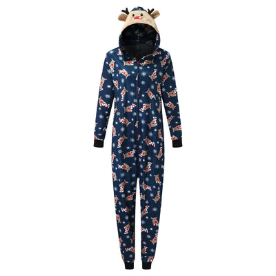 Conjunto Navideño Familiar con Capucha - Pijama Estampado Padre e Hijo - Image 6