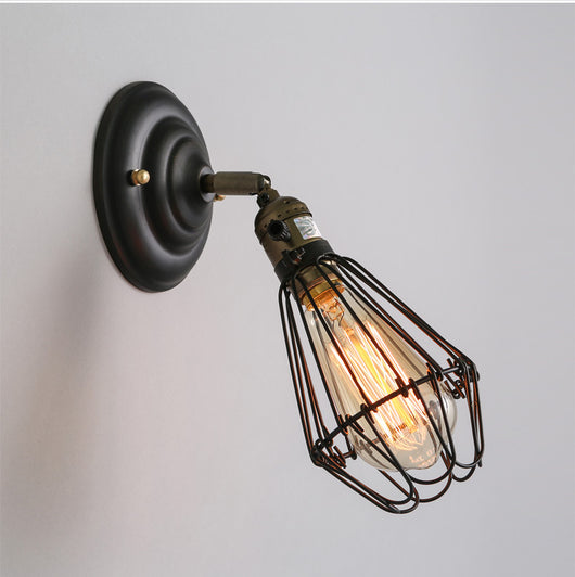 Lámpara de Pared Industrial Retro Estilo Hierro Forjado para Bar y Restaurante - Image 7