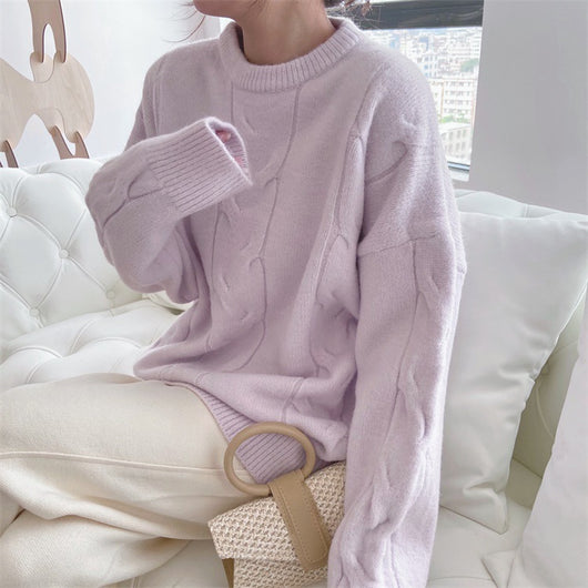 Suéter Retro Japonés Grueso para Otoño e Invierno - Image 6