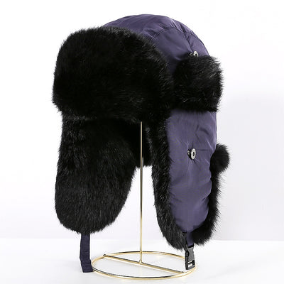 Gorro Térmico Unisex de Piel de Conejo con Protección Auditiva para Clima Frío - Image 8