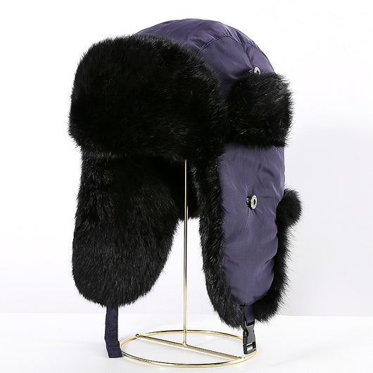 Gorro Térmico Unisex de Piel de Conejo con Protección Auditiva para Clima Frío - Image 8