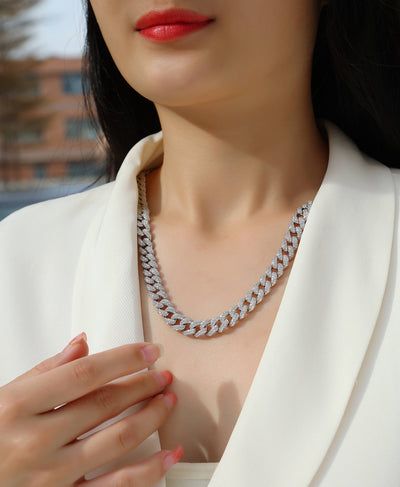 Collar Colgante Isla de Plata - Joyería de Lujo con Moissanita Premium y Plata S925 - Image 8