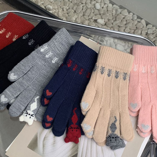 Guantes Rojos Navideños para Mujer - Image 13
