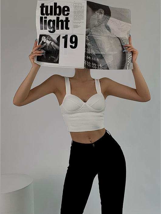 Camiseta Negra Escotada en la Espalda para Mujer - Image 11