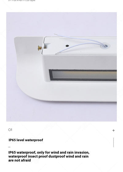 Lámpara de Pared Exterior Minimalista Negra y Blanca - Impermeable para Entrada - Image 15