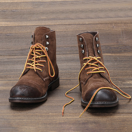 Botas Martin de Cuero Gamuza Premium con Detalles de Trabajo - Image 9