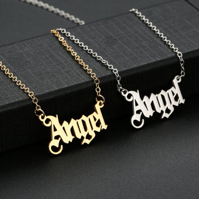 Collar Ángel con Letra Dorada - Image 3