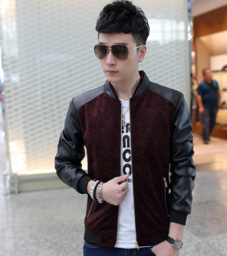 Chaqueta de Cuero PU Estilo Coreano para Hombre - Corte Slim con Costuras Decorativas - Image 3