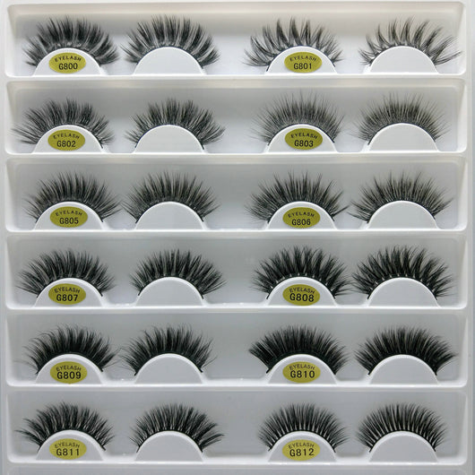 Pestañas Postizas de Pelo de Visón 3D