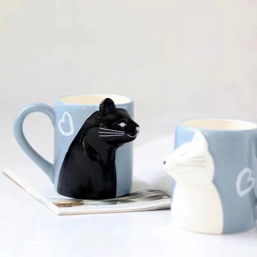 Taza Artesanal para Pareja Gatos Enamorados - Image 6