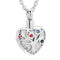 Dije Colgante de Diamante en Forma de Corazón