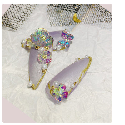 Uñas Decoradas Mariposa Floral - Image 6