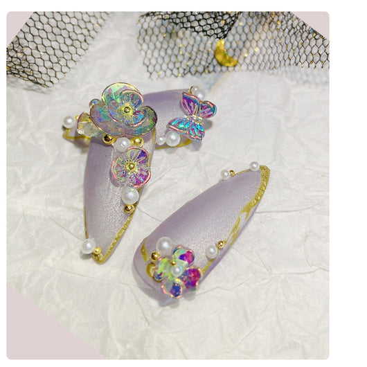 Uñas Decoradas Mariposa Floral - Image 6