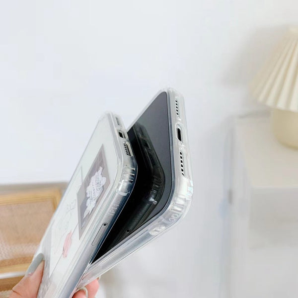 Funda para teléfono con diseño minimalista de línea recta
