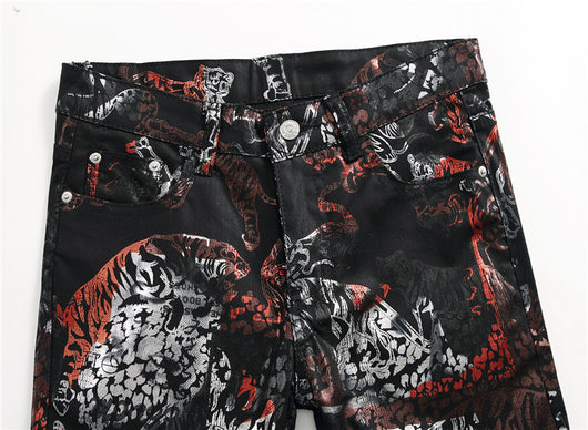 Pantalones Impresos para Discoteca en Negro - Image 6