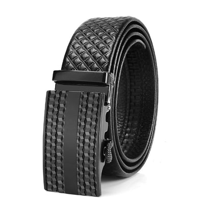 Cinturón de Cuero Genuino para Hombre con Hebilla Automática