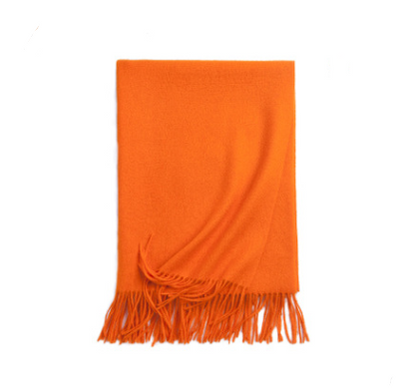 Bufanda Gruesa Unisex de Color Sólido - Chal Versátil para Otoño e Invierno - Image 40