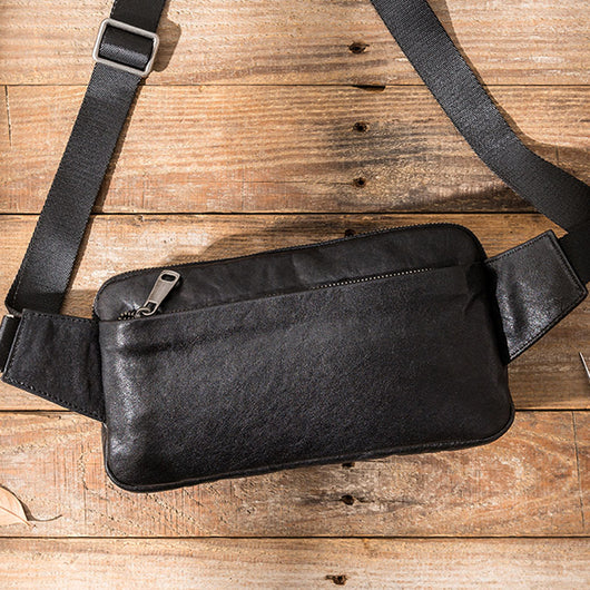 Cartera Multifuncional de Cuero Vacuno Vintage para Hombre - Image 9