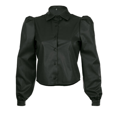 Blusa de Solapas Estructuradas con Mangas Abullonadas - Image 15