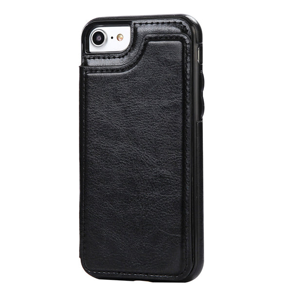 Funda Adhesiva de Cuero con Patrón Crazy Horse para Teléfono Móvil