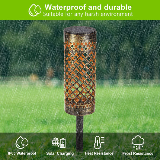 Lámparas Solares Decorativas para Jardín y Patio - Diseño Metálico Resistente al Agua - Image 7