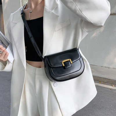 Bolso Bandolera Retro Mujer Textura Nicho Estilo Silla de Montar - Image 5