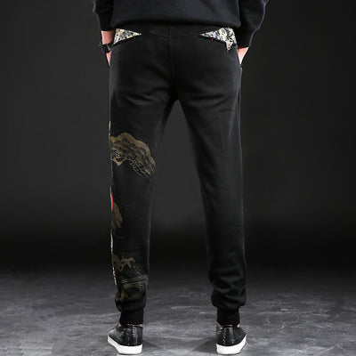 Pantalones Largos de Brodado Chino - Comodidad y Estilo para Hombre - Image 3