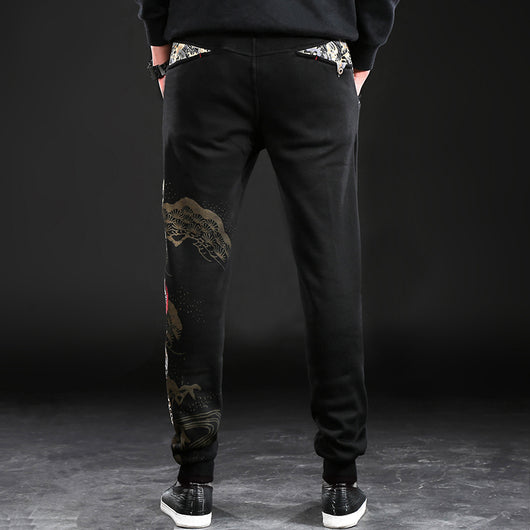 Pantalones Largos de Brodado Chino - Comodidad y Estilo para Hombre - Image 3