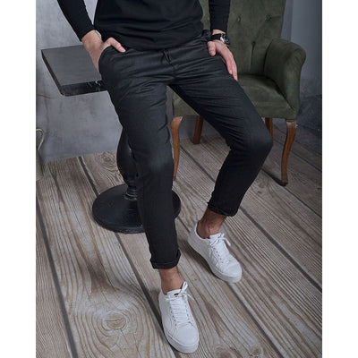 Pantalones Casuales para Hombre con Textura Sólida Otoño Invierno - Image 6