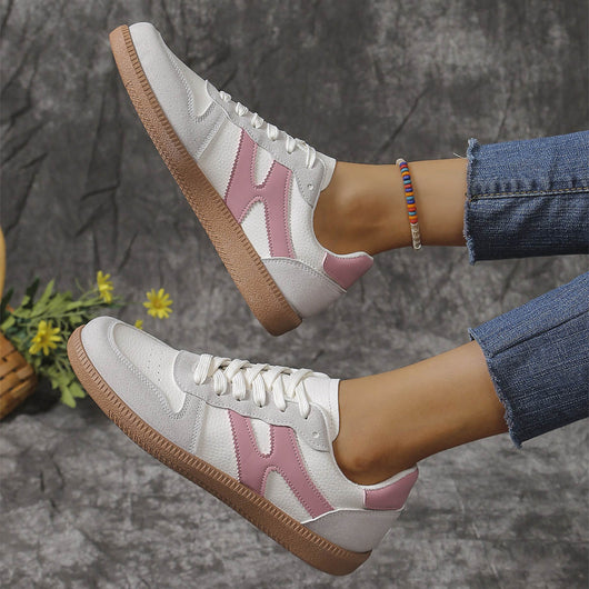 Zapatos Planos Casuales para Mujer con Diseño Colorblock y Punta Redonda - Image 6
