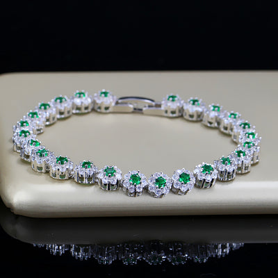 Pulsera de Flores con Circón - Image 2