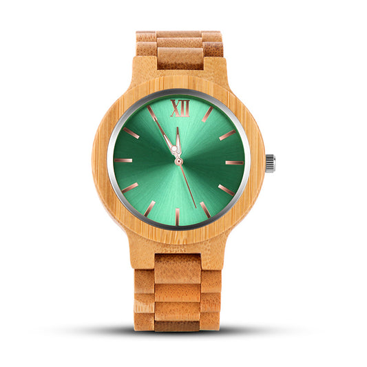 Reloj de Cuarzo con Caja de Madera