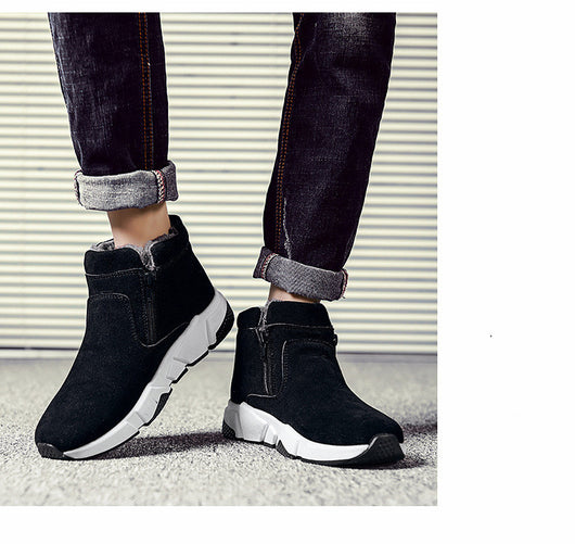 Zapatos Casuales de Invierno para Hombre en Ante y Algodón - Image 2