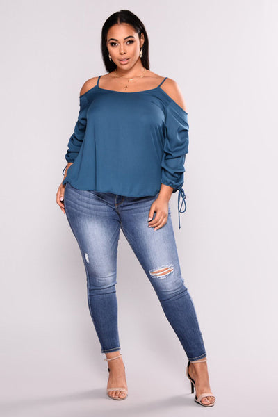 Pantalones Vaqueros Elásticos con Rotos para Mujer - Image 3
