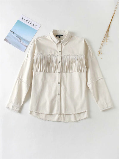 Chaqueta con Diseño de Borlas para Mujer - Image 16