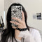 Funda para Celular Xsmax con Correa de Pulsera y Estampado de Leopardo